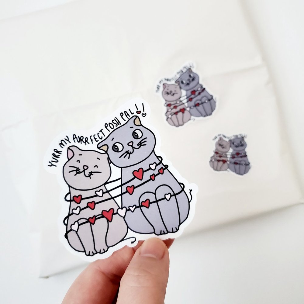 LB058 STICKERS Custom Poshmark Stickers Personalizable Shipping Supplies - Picture 7 of 8